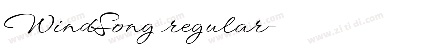 WindSong regular字体转换